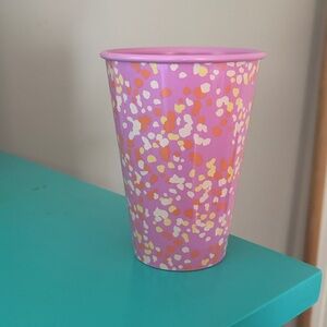Target Pink Tumbler with Multicolored Speckles